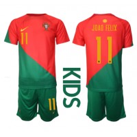 Maglie da calcio Portogallo Joao Felix #11 Prima Maglia Bambino Mondiali 2022 Manica Corta (+ Pantaloni corti)